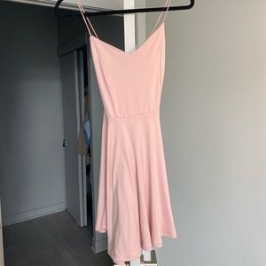 Pink spaghetti strap dress